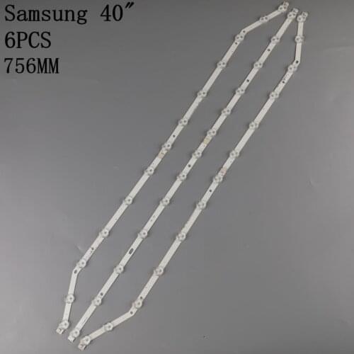 3pcs LED Backlight strip 13 lamp For Samsung 40'' TV D3GE-400SMB-R3 D3GE-400SMA-R2 UE40H6203AW UE40H6203AK LM41-00001V