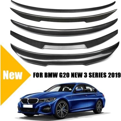 G20 Rear Spoiler for BMW New 3 Series G20 2019 2020 Real Carbon Fiber Rear Trunk Boot Lid Wing PSM MP M3 M4 CS Style Look