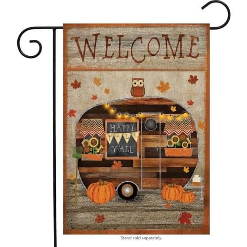 1PC Christmas Party Decoration Garden Flag Fall Camper Balcony Outdoor Home Decoration Banner Flag Without Flagpole