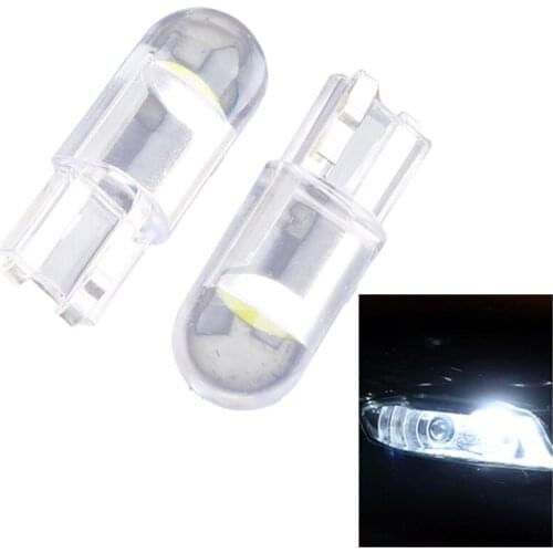 10Pcs Car LED T10 W5W COB Reading Dome Lamp Marker Light Wedge Lights License Plate Bulbs