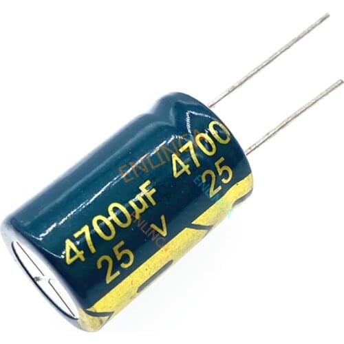 5PCS 25V 4700UF 16*25mm 4700UF 25V 16*25 Aluminum Electrolytic Capacitor