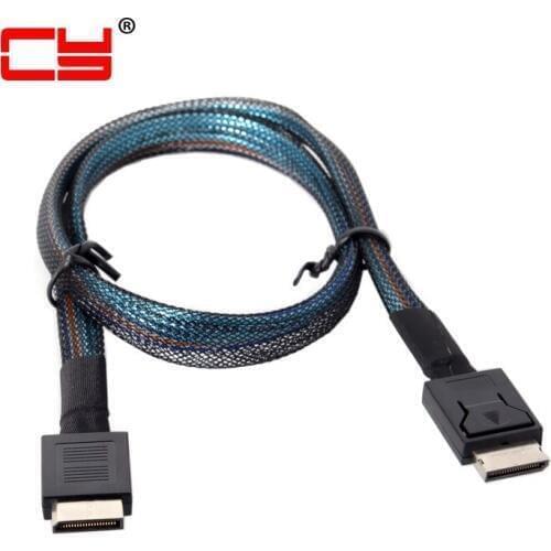 Jimier OCuLink PCIe PCI-Express SFF-8611 4i to OCuLink SFF-8611 SSD Data Active Cable 50cm