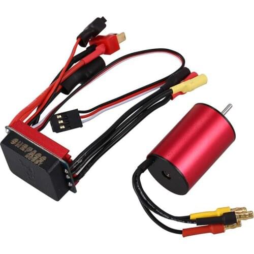 SURPASS HOBBY S2435 4500KV Sensorless Brushless Motor and 25A Brushless ESC Combo Set for 1/16 1/18 RC Car Truck Parts