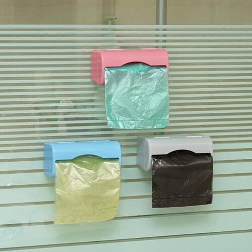 Colorful wall-mounted garbage bag sorting storage box plastic bag extraction box storage box