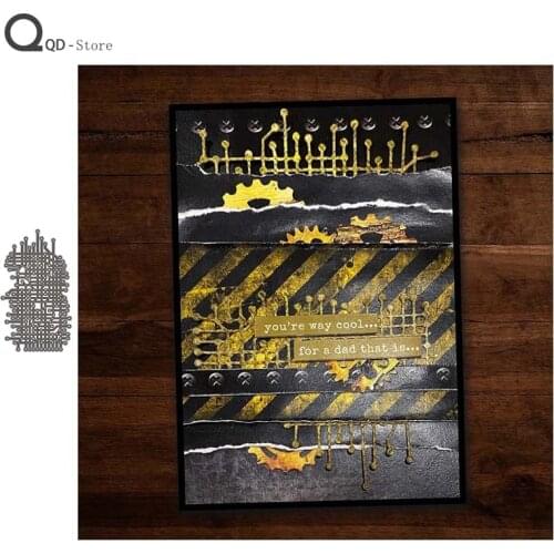 Circuit Board Metal Cutting Dies Scrapbooking Handmade Tools DIY Card Make Mold Model Craft Decoration New 2021 Wholesale