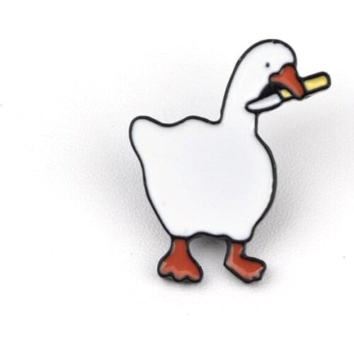 Fashion Game Untitled HONK Goose Hard Enamel Brooch Pins Metal Alloy Jewelry Lapel Pins Badges Accessories brooches for women