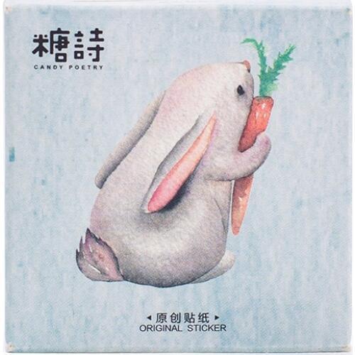 45pcs Animal Forest mini paper sticker decoration DIY album diary planner scrapbooking label sticker kawaii stationery