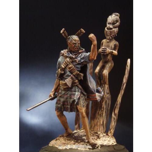 New Unassembled 1/18 90mm ancient soldiers Maori Warrior 90mm Resin Kit DIY Toys Unpainted resin model