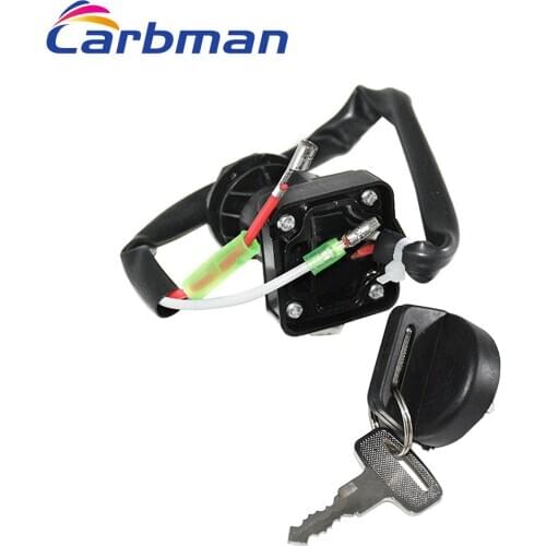 Carbman Ignition Key Switch Fit For KAWASAKI BAYOU 300 KLF300 4X4 1991-1996 ATV Switch