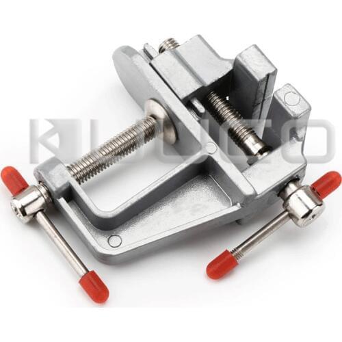 Portable Clamp Aluminum Miniature Small Jewelers Hobby Clamp On Table Bench Vise Mini DIY Tools/Hand Tools