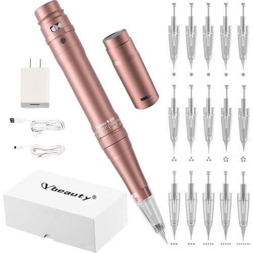 Professional Wireless Permanent Makeup Machine Pen Beauty Cartridge Tattoo Machine Rechargeable Eyebrows Lips Liner Tattoo Pen