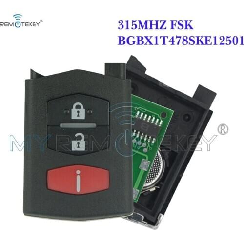 Remtekey BGBX1T478SKE12501 Remote part 3 button 315mhz for Mazda 3 5 6