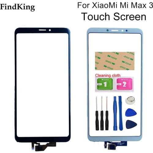 6.9" Touch Screen For Xiaomi Mi Max 3 Max3 Touch Panel Front Glass For Xiaomi Max 3 Touch Screen Sensor Tools Adhesive