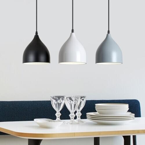Modern nordic led iron pendant lights chandelier lustre pendente hanging lights home lighting retro lamp dining rooom