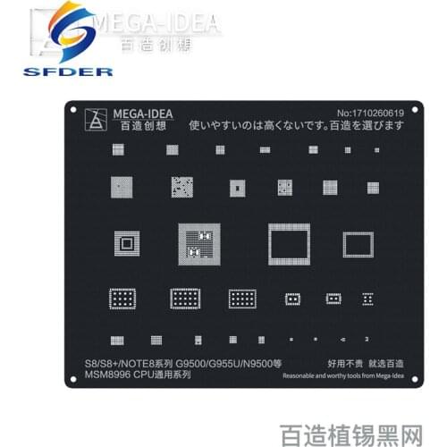 Qianli Mega-IDEA BGA Reballing Stencil For IPhone 6/6S/6P/7/7P/8/8P/XS/XR/MAX/11/PRO/MAX CPU Phone Repair Tools