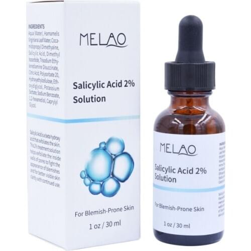 30ml Salicylic Acid 2% Solution Hydrating Shrink Pore Exfoliating Prone Skin Hydrating Face Essence Moisturizing Face Serum