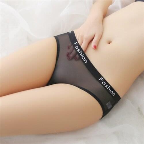 Womens Fashion Low-Rise Seamless Underwear Women Briefs Wrap Design Sexy Ladies Mesh Transparent Panties Thongs String Plue Size