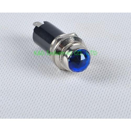1pc Brass Indicator LED Pilot Light Blue Bulb Lam for Tube Amplifier socket