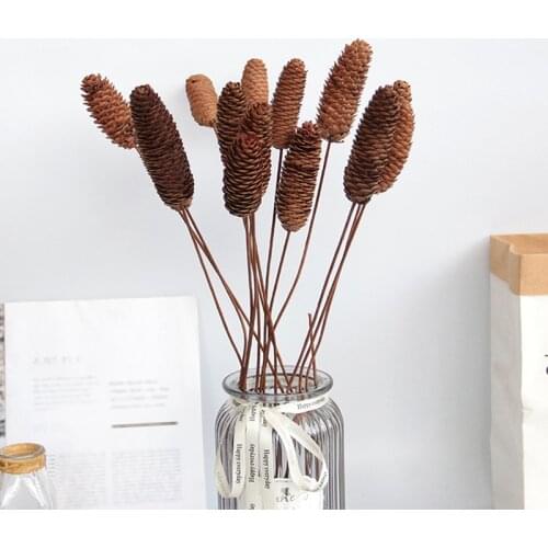 1PC Real Dried Pampas Grass Decor Wedding Flower Bunch Plants Fall Decor