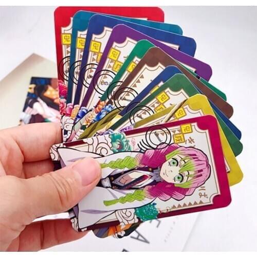 10pcs/set Demon Slayer: Kimetsu no Yaiba Zenitsu Tanjirou Giyuu Inosuke Card Character Card Collection For Kids collection hobby
