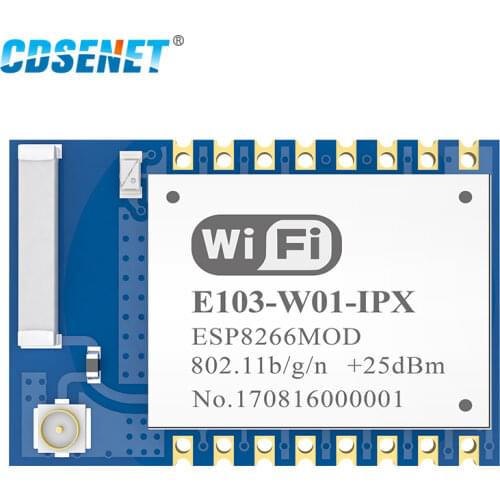 ESP8266 100mW 2.4GHz UART-WiFi Module SMD 20dBm for IoT Smart Home AT Command Wechat Airkiss E103-W01-IPX