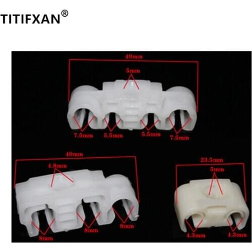 6PCS Chassis tubing fixed line clip hooks for VW Jetta Santana Chery Cowin plastic fasteners