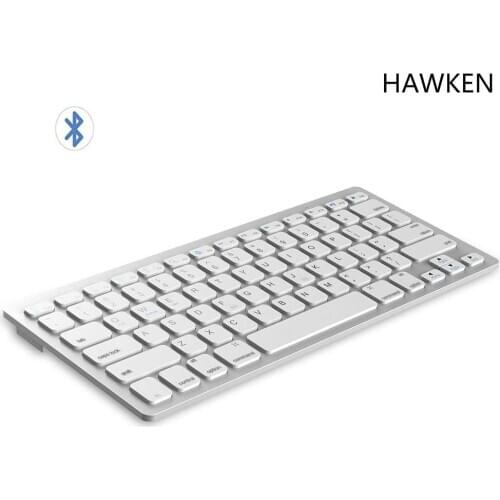 HAWKEN Wireless Bluetooth Keyboard Ultra Slim Wireless Keyboard Compatible for iOS iPad Android Tablets Windows