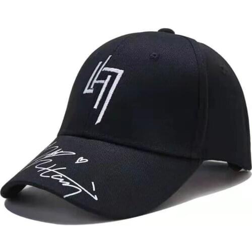 Baseball Cap Net Red Embroidery Printed Fashion Sun Hat Korean Street Style Mens and Womens Caps