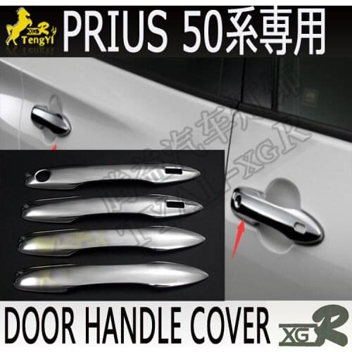 XGR outside door handle cover chromed part for prius 50 2016 2017 2018 2019 body part prius accessory