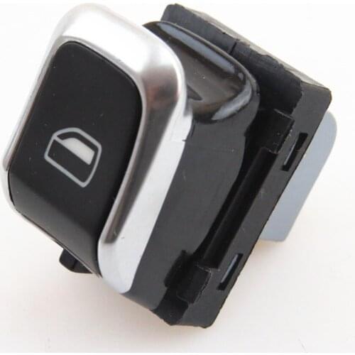 FHAWKEYEQ Chrome Passenger Power Window Glass Lift Switch Ccontrol Button For A6 S6 C7 A8 S8 RSQ3 Q3 A7 RS6 4GD959855 8KD959855A