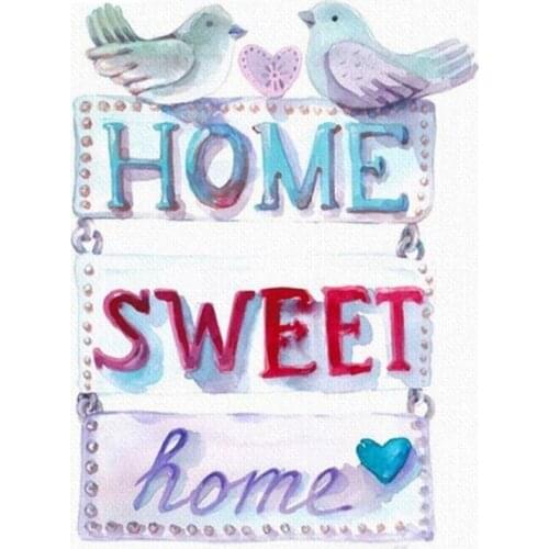 Vintage diamond art painting sweet home mosaic embroidery moon picture puzzle stones stickers home decor needlework craft diy