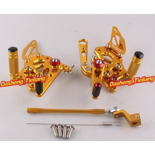 Motorcycle Adjustable Rear Set Footrests Foot Pegs Assembly For Aprilia RSV4 2009-2011 Spare Parts