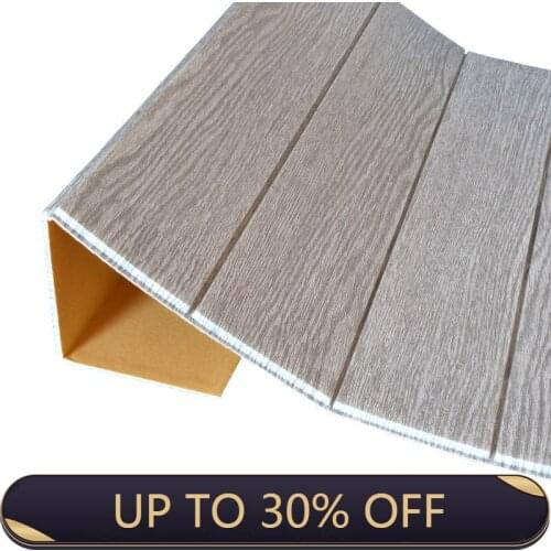 Monochrome wood grain 3D stereo wall stickers wood grain wallpaper TV background wall self-adhesive wallpaper kindergarten wood