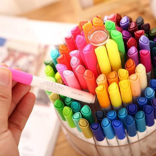 Deli Watercolor Pen Set 100 Colors Washable Children Art Drawing Painting Brush Gift Box Beginner Hand-painted Watercolor Brush