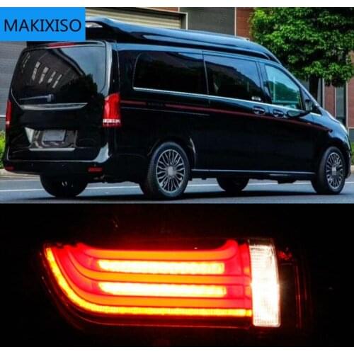 New LED Taillights Assembly For Benz Metris V260 2016-2019 LED Rear Lamp Brake Reverse Light Rear Back Up Lamp DRL Car Taillight