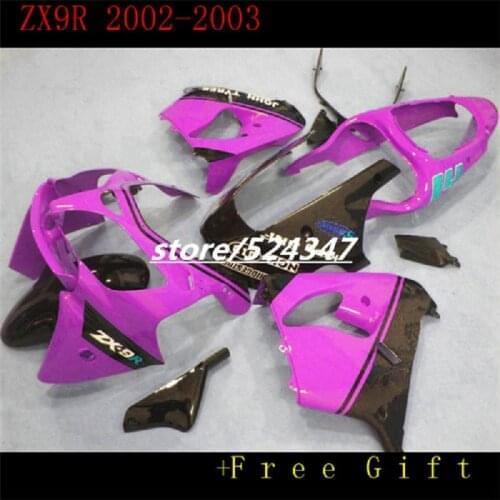 Purple Black color ZX 9R 02-03 ZX9R Fairing For Kawasaki ZX9R 2002 2003 ZX9R 02 03 Fairing Kits Compression Fairing