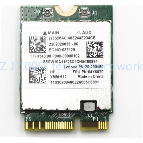 Original BCM94352Z BCM94352 FRU 04X6020 Wireless-AC NGFF 802.11ac 867Mbps WIFI Bluetooth4.0 Card For IBM/Lenovo Y50 Y40 Y70 B50