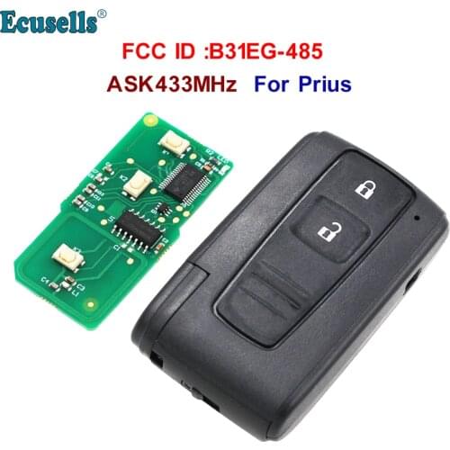 2 Button ASK 433MHz Keyles Go Remote Key for Toyota Prius FCC ID: B31EG-485 TOY43 M0ZB31EG / MOZB31EG