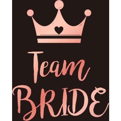 Rose Gold Bride Metallic Tattoo Sticker Bridesmaid Hen Party Bachelorette Party Decoration Bridal Shower Bride to Be Diy Decor