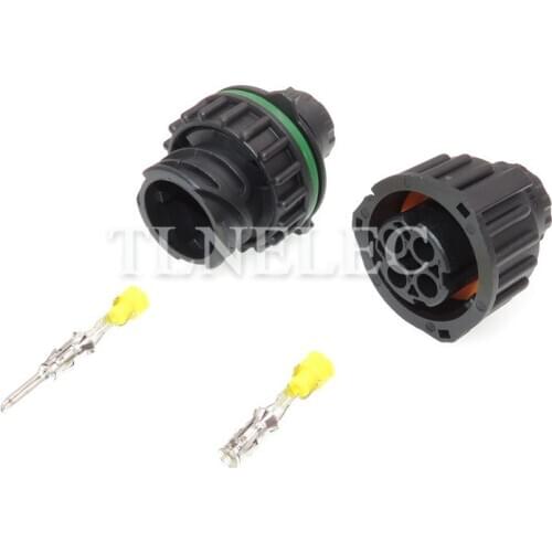 1-967402-1 1-967325-1 TE Tyco 4 Pin Male Female Circular HOWO A7 Odometer Speed Sensor Auto Connector