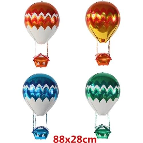 88*28CM Hot Air Balloon Foil Balloons Heart Helium Balloon Birthday Party Decoration Kids Toy Globos Event Party Supplies