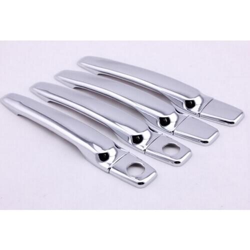 High Quality Car Exterior Decor Triple Chrome Door Handle Cover Trim Cap & Smart key for Hyundai Sonata 2002 2003 2004 2005