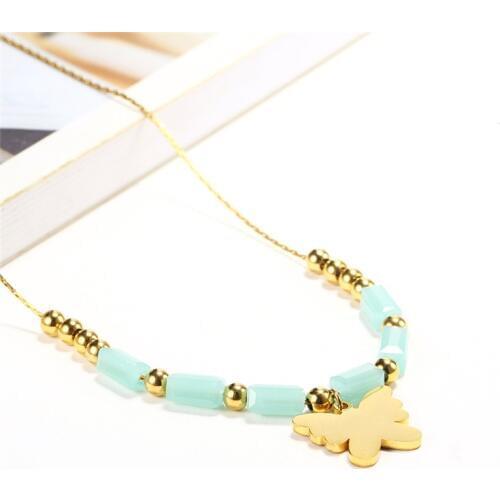 XUANHUA Stainless Steel Jewelry Woman Charm Butterfly Choker Necklace Women Jewellery Accessories Endless Mass Effect