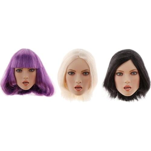 1/6 Action Womens Figure Head Assembly Sculpting Parts Access
