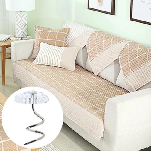20PC Bed Sheet Clip Fixer Transparent Twist Nail Sofa Cushion Blankets Cover Grippers Holder Fixing Slip-Resistant For Home 100A