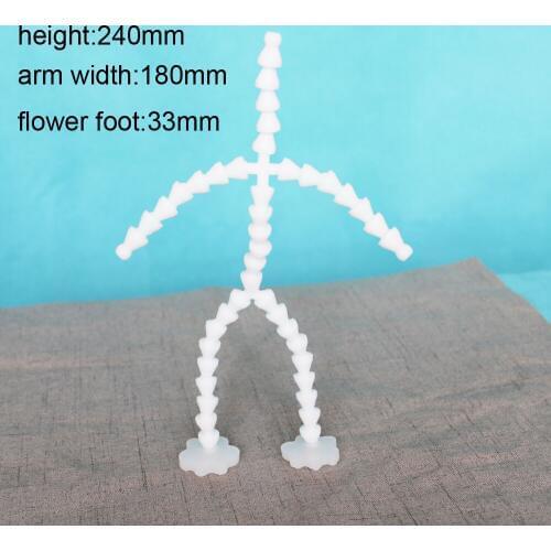 50pcs/lot Masckaszem exclusive 240x180mm hot sale New stand movable skeleton joint toy plush materials --style option