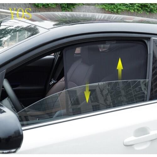 Magnetic Car Sun Shade Side Window Sunshade For Toyota C-HR 2017 2018 Window Curtain Visor Shield Solar Mesh Cover For CHR 2019