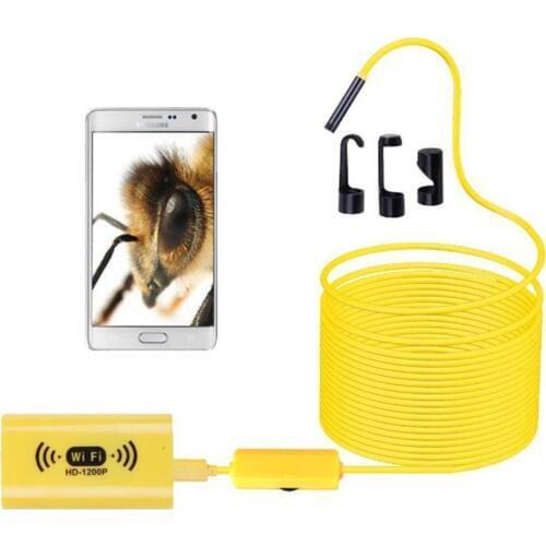 8mm 2MP 1200P Wireless WIFI Endoscope HD Inspection Borescope Camera Otoscope For Iphone android Handheld endoscope