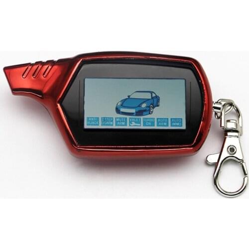 B6 LCD Remote Control Key chain + TPU Protective Cover for Twage Starline B6 Two Way Car Burglar Alarm System Keychain Fob