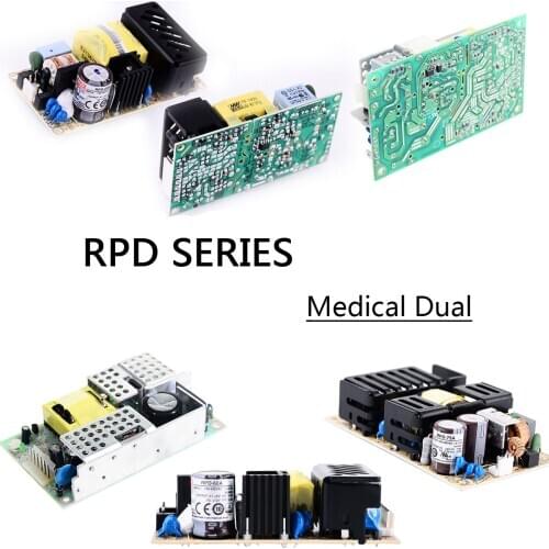 RPD-60A/60B/65C/65D/75A/75B Dual output switching Power supply MEANWELL Medical PCB for Oral irrigator acdc 5V12V24V